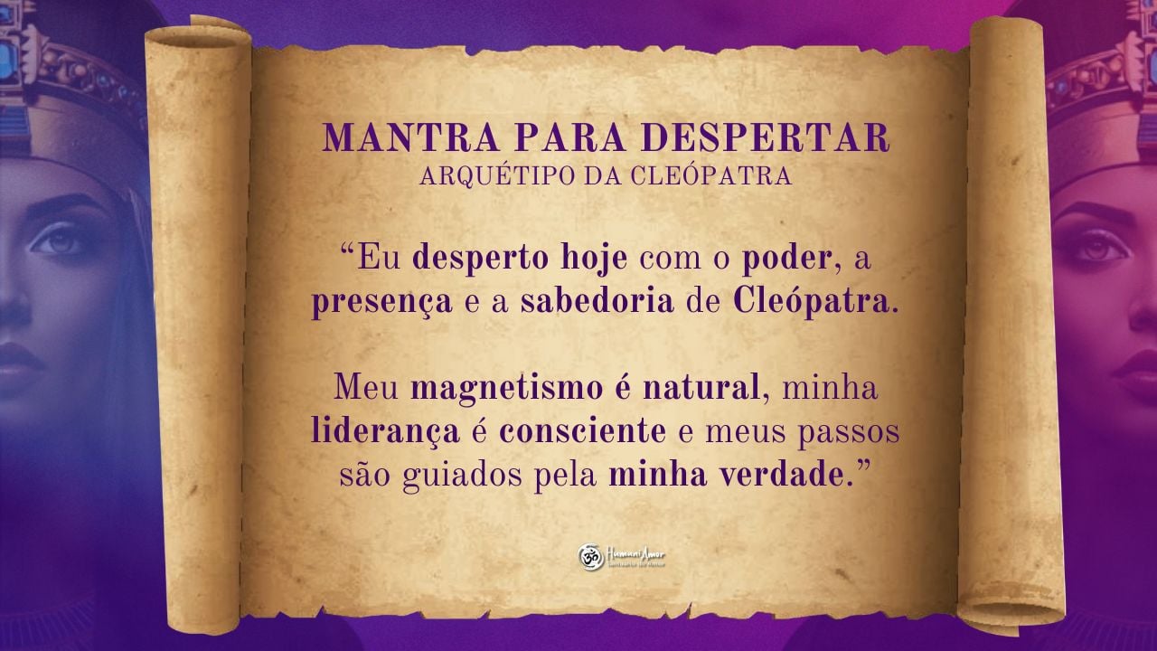 mantra para arquétipo da Cleópatra mantra para ativar arquétipo da Cleópatra